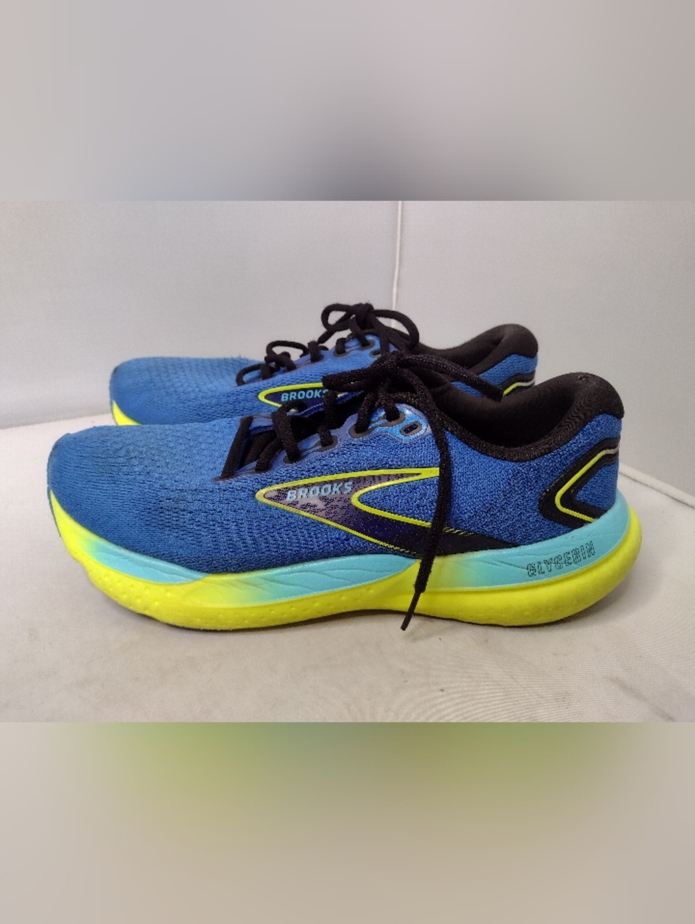 Brooks Mens  Glycerin 21 Sneakers 10 Blue Running Shoes Trail A21